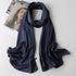 Dr Bear Plain Long Silk Wrap AA001B